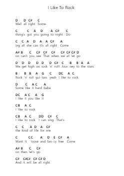 I Like To Rock 鋼琴字母譜由 April Wine - 編曲 Bownio Elroytier