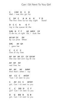 Can I Sit Next To You Girl Piano letter noten van AC/DC - Arr.Wyattnix Abniel