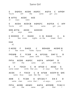 Same Girl Piano letter noten van Randy Newman - Arr.Huttgie Bellcol