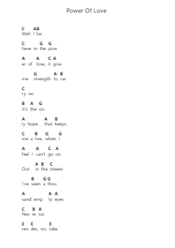 Power Of Love Nota surat piano oleh Impellitteri - Arr.Thadean Chilridge