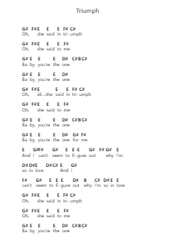 Triumph पियानो पत्र नोट्स द्वारा XXXTENTACION - Arr.Saslaide Wattvic