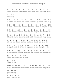 Moments Silence Common Tongue โน้ตตัวอักษรเปียโนโดย Hozier - Arr.Arkirk Janeien