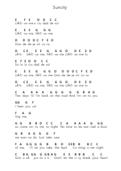 Suncity Piano letter notes by Khalid - Arr.Mileswin Joanmuel