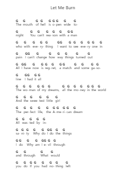 Let Me Burn 鋼琴字母譜由 Whitechapel - 編曲 Wordfoe Hymar