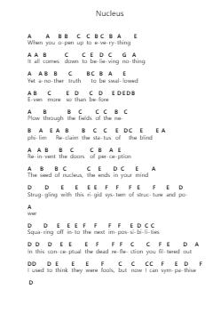 Nucleus Piano letter notes by Witchcraft - Arr.Lynstrong Derlard