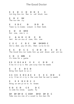 The Good Doctor Piano letter noten van Haken - Arr.Bobright