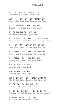Play God 鋼琴字母譜由 Sam Fender - 編曲 Toutfey