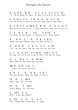 Strangers By Nature 피아노 악보 Adele - 편곡 Maltzster Colcott