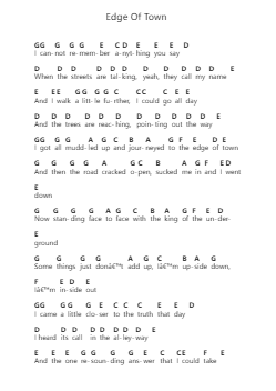 Edge Of Town Ghi chú đàn piano bởi Middle Kids - Arr.Keyjean Leighmuel