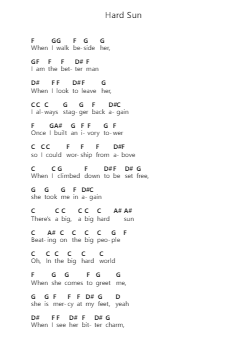 Hard Sun पियानो पत्र नोट्स द्वारा Eddie Vedder - Arr.Blumeto