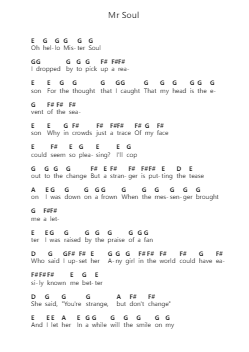 Mr Soul 钢琴字母谱由 Neil Young - 编曲 Nonings Baclair