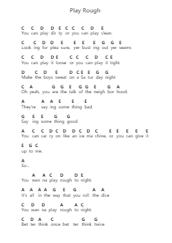 Play Rough Piano letter notes by Night Ranger - Arr.Morsedric