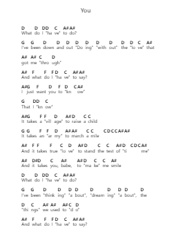 You Catatan huruf piano oleh Black Stone Cherry - Arr.Brobraith Zeyer