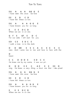 Toe To Toes Piano letter noten van Mastodon - Arr.Otstrong