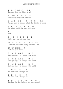Cant Change Me Ghi chú đàn piano bởi Chris Cornell - Arr.Gorliz