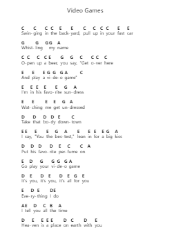 Video Games Piano letter noten van Lana Del Rey - Arr.Kylejy Burrene