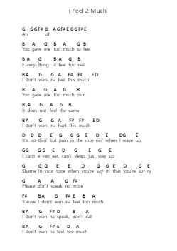 I Feel 2 Much Piano letter noten van blackbear - Arr.Barias Raborn