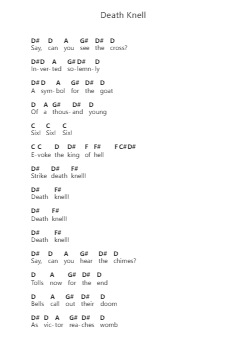 Death Knell पियानो पत्र नोट्स द्वारा Ghost - Arr.Inmark Ausbrooke