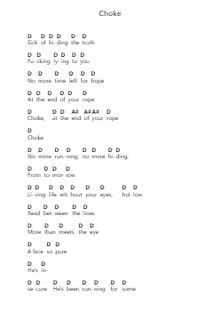 Choke Piano letter notes by Bury Tomorrow - Arr.Jecie Youngjean