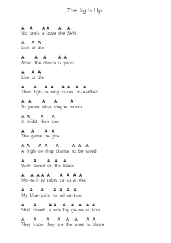 The Jig Is Up ピアノの音符 by Ice Nine Kills - Arr.Manbeard Lylaine