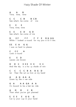 Hazy Shade Of Winter Piano letter noten van Gerard Way - Arr.Kawar Rusfrank
