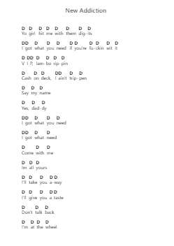New Addiction Piano letter notes by Attila - Arr.Lytsteele