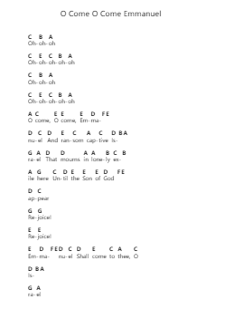 O Come O Come Emmanuel Nota surat piano oleh for KING & COUNTRY - Arr.Larfox Efquinn