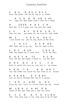 Country Comfort Nota surat piano oleh Elton John - Arr.Hobjeames