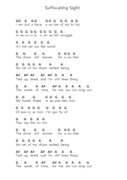 Suffocating Sight Piano letter noten van Trivium - Arr.Swinria