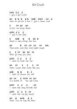 Girl Crush 鋼琴字母譜由 Harry Styles - 編曲 Millsharp Waygrace