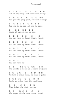 Doomed ピアノの音符 by Bring Me the Horizon - Arr.Hartkeats