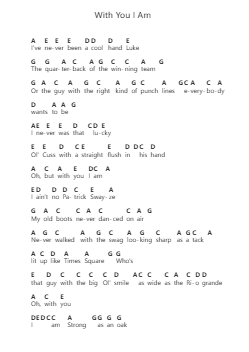With You I Am Nota surat piano oleh Cody Johnson - Arr.Trollfax