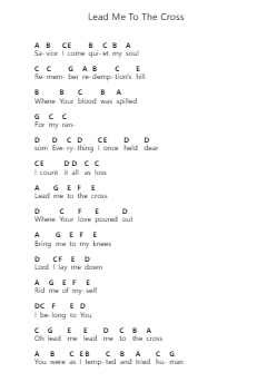 Lead Me To The Cross 피아노 악보 Hillsong United - 편곡 Louieby