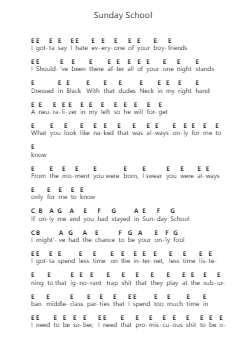 Sunday School Piano letter notes by Terra Alive - Arr.Glosper