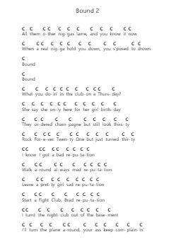 Bound 2 Piano letter notes by Kanye West - Arr.Ldad Jeanvan