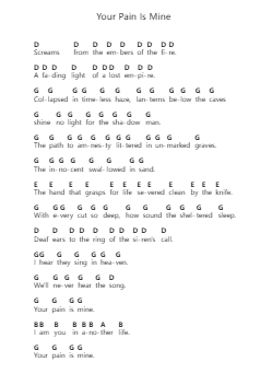 Your Pain Is Mine Nota surat piano oleh Fit For An Autopsy - Arr.Saxel
