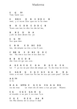 Madonna Piano letter noten van Natanael Cano - Arr.Consclife Gosden