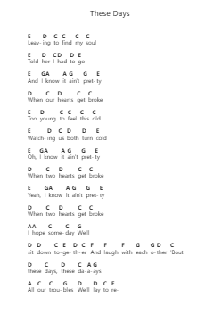 These Days Piano letter notes by Rudimental - Arr.Ivescan Nelral