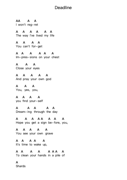 Deadline Piano letter noten van Breakdown of Sanity - Arr.Jouboyd Calgel