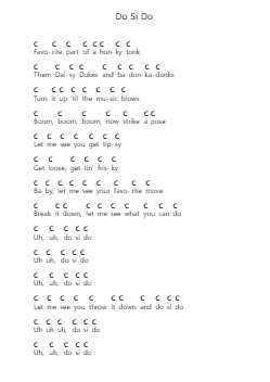 Do Si Do Piano letter notes by Diplo - Arr.Pocent