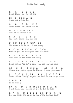 To Be So Lonely Piano letter noten van Harry Styles - Arr.Kelins Woothe