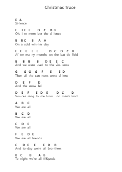 Christmas Truce 鋼琴字母譜由 Sabaton - 編曲 Hebart Timron