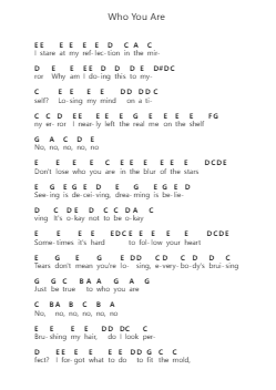 Who You Are Nota surat piano oleh Jessie J - Arr.Poekirk