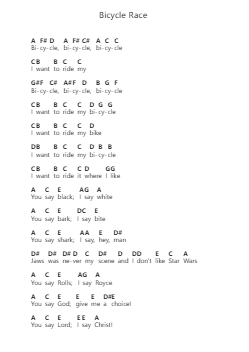 Bicycle Race Piano letter noten van Queen - Arr.Woosil Vauggel