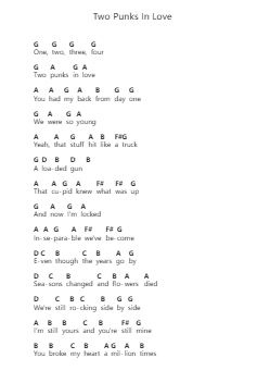 Two Punks In Love Nota surat piano oleh bülow - Arr.O'Neilgrey