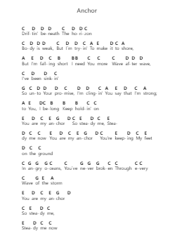 Anchor Nota surat piano oleh Skillet - Arr.Jefple