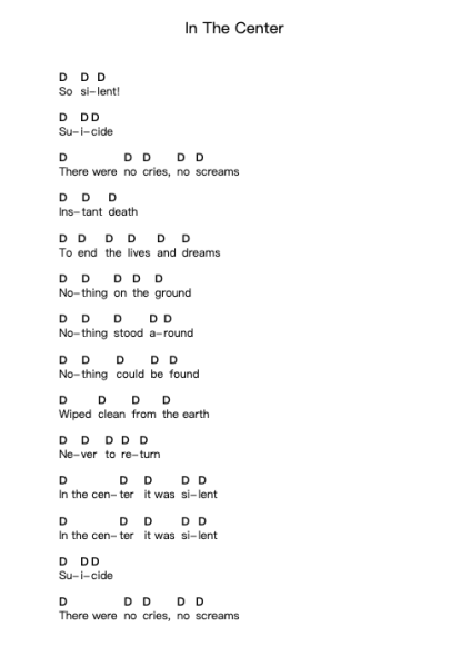 In The Center Nota surat piano oleh Attitude Adjustment - Arr.Auslus Yeachard