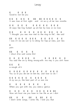 Leray Piano letter notes by Trippie Redd - Arr.Latckens
