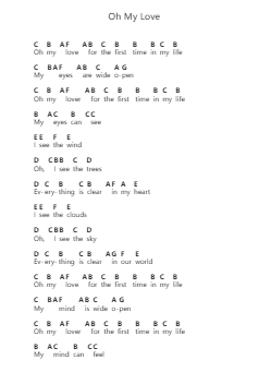 Oh My Love 피아노 악보 John Lennon - 편곡 Gemcam Lanbert