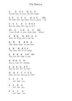 The Silence Piano letter noten van Halestorm - Arr.Humbart Browningboyd